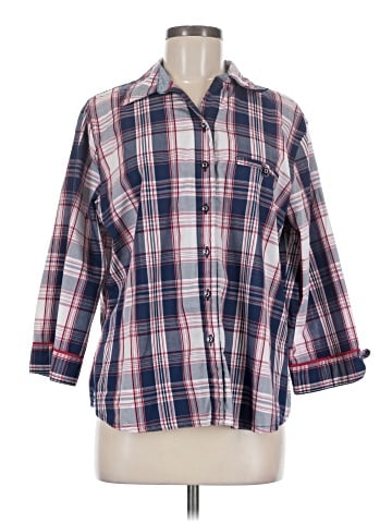 Allison Daley 3/4 Sleeve Button-Down Shirt (view 1)