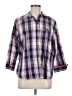 Allison Daley Plaid Blue 3/4 Sleeve Button-Down Shirt Size M (estimated) - photo 1