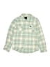 RVCA Plaid Green Long Sleeve Button-Down Shirt Size M (kids) - photo 1