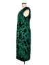 Connected Apparel 100% Polyester Paisley Teal Cocktail Dress Size 10 - photo 5