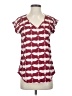 Express Burgundy Short Sleeve Blouse Size XS - photo 1