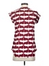 Express Burgundy Short Sleeve Blouse Size XS - photo 2