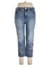 Chico's Floral Blue Jeans Size 14 - photo 1