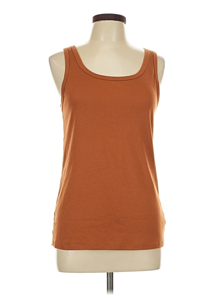 Pre-owned A New Day Tank Top Brown Scoop Neck Tops