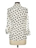 Freebird 100% Polyester Animal Print Ivory Long Sleeve Blouse Size L - photo 2