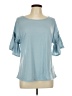 Assorted Brands Blue Short Sleeve Top Size L - photo 1