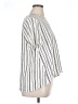 Who What Wear 100% Polyester Stripes Ivory Short Sleeve Blouse Size XL - photo 4