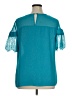 Worthington 100% Polyester Teal Short Sleeve T-Shirt Size 0X - photo 2