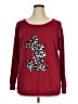 Disney Parks Animal Print Red Pullover Sweater Size 1X - photo 1