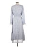 Simplee 100% Polyester Gray Casual Dress Size L - photo 2