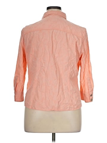 Caribbean Joe 3/4 Sleeve Button-Down Shirt (view 2)
