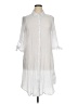 Mlle Gabrielle 100% Polyester White Casual Dress Size 1X - photo 1