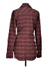 Burton 100% Polyester Plaid Burgundy Long Sleeve Blouse Size S - photo 2