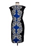 London Times Graphic Blue Cocktail Dress Size 10 - photo 2
