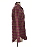 Burton 100% Polyester Plaid Burgundy Long Sleeve Blouse Size S - photo 4