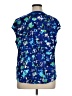 Ellen Tracy Blue Sleeveless Blouse Size XL - photo 2