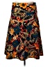 Lularoe Print Orange Casual Skirt Size L - photo 1