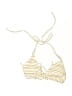 Melissa Odabash 100% Polyamide Stripes Gold Swimsuit Top Size 8 - photo 1