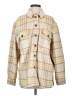 Sanctuary 100% Polyester Plaid Gold Jacket Size S - photo 1
