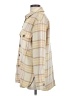 Sanctuary 100% Polyester Plaid Gold Jacket Size S - photo 5