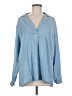 J.Jill 100% Cotton Blue Long Sleeve Blouse Size M - photo 1
