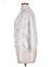 Studio Y Silver 3/4 Sleeve Blouse Size XL - photo 5