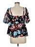 Alexia Admor 100% Polyester Black Short Sleeve Blouse Size M - photo 2