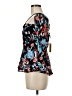 Alexia Admor 100% Polyester Black Short Sleeve Blouse Size M - photo 5