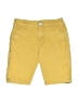 Denim Co Solid Yellow Cargo Shorts Size 4 - 5 - photo 1