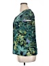 Axcess 100% Nylon Teal Short Sleeve Blouse Size XL - photo 5
