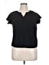 Universal Thread Black Short Sleeve Blouse Size XL - photo 1