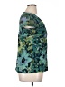 Axcess 100% Nylon Teal Short Sleeve Blouse Size XL - photo 4