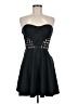 2b bebe 100% Polyester Hearts Black Cocktail Dress Size M - photo 1