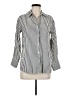 Assorted Brands Stripes Ivory Long Sleeve Blouse Size M - photo 1