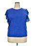 Nine West Blue Short Sleeve T-Shirt Size XXL - photo 1