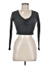 John Galt Gray Long Sleeve Top One size - photo 1