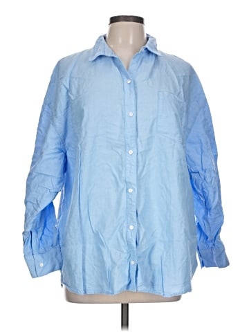 Old Navy 3/4 Sleeve Button-Down Shirt (view 1)