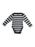 Leveret 100% Cotton Stripes Gray Long Sleeve Onesie Size 18-24 mo - photo 1