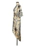 Unbranded 100% Polyester Paisley Tan Casual Dress Size M - photo 5