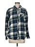 Gap Plaid Green Long Sleeve Button-Down Shirt Size M - photo 1
