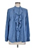 Ann Taylor 100% Polyester Blue Long Sleeve Blouse Size M - photo 1