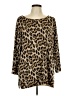 Masai Animal Print Brown Pullover Sweater Size L - photo 1