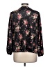 Unbranded 100% Polyester Floral Black 3/4 Sleeve Blouse Size L - photo 2