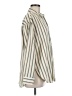 Universal Thread 100% Cotton Stripes Ivory Long Sleeve Button-Down Shirt Size M - photo 4
