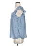 Staccato 100% Polyester Blue Sleeveless Blouse Size S - photo 5