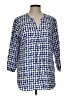 Van Heusen Blue 3/4 Sleeve Blouse Size L - photo 1