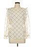 Ann Taylor LOFT 100% Polyester Ivory Long Sleeve Blouse Size Lg Petite - photo 1
