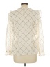 Ann Taylor LOFT 100% Polyester Ivory Long Sleeve Blouse Size Lg Petite - photo 2
