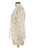 Ann Taylor LOFT 100% Polyester Ivory Long Sleeve Blouse Size Lg Petite - photo 5