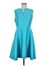 Natori Solid Teal Cocktail Dress Size 8 - photo 1